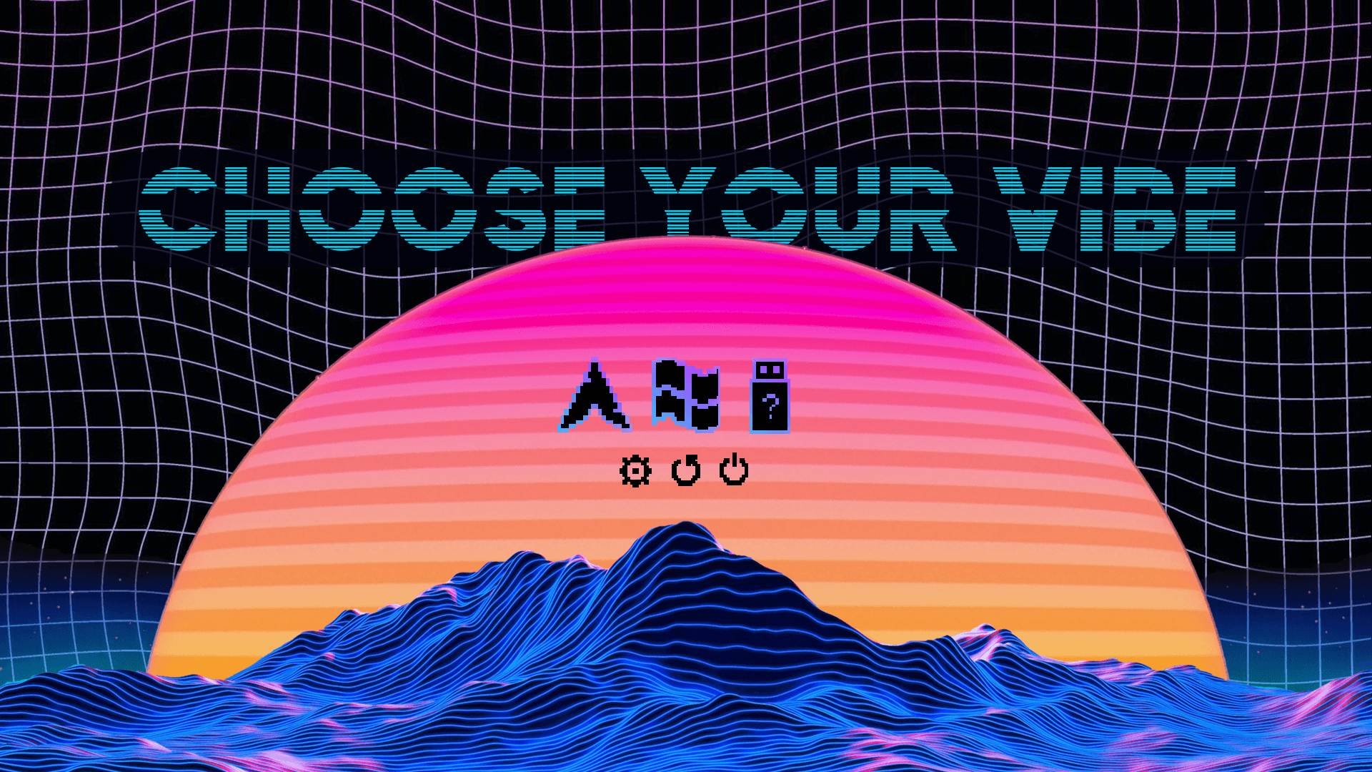 rEFInd Synthwave Theme Preview